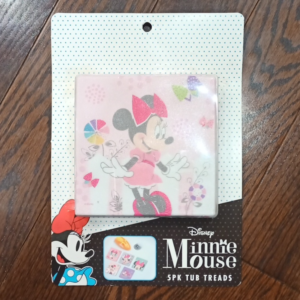 Minnie Mouse Mickey Non Slip Bath Tub Shower Treads Stickers 5 pk